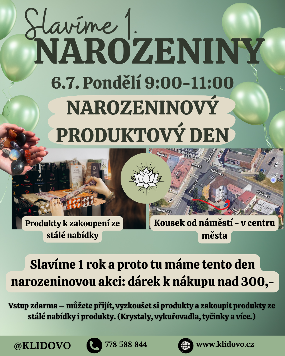 SLAVÍME 1.  NAROZENINY