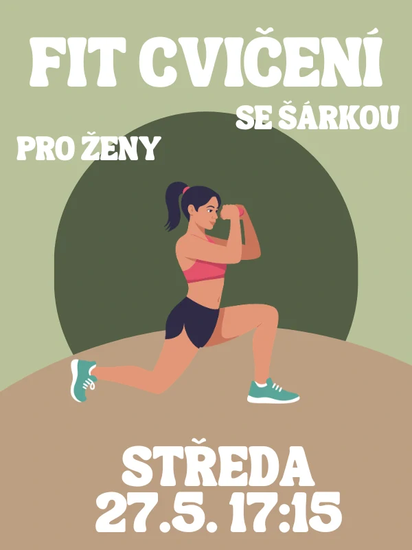FIT CVIČENÍ SE ŠÁRKOU ST 27.5. 17:15
