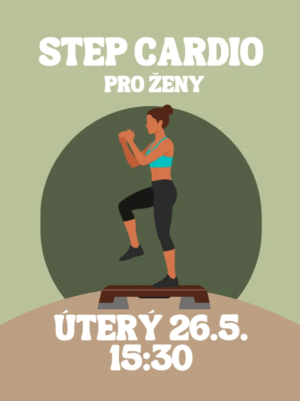 STEP CARDIO SE ŠÁRKOU ÚT 26.5. 15:30