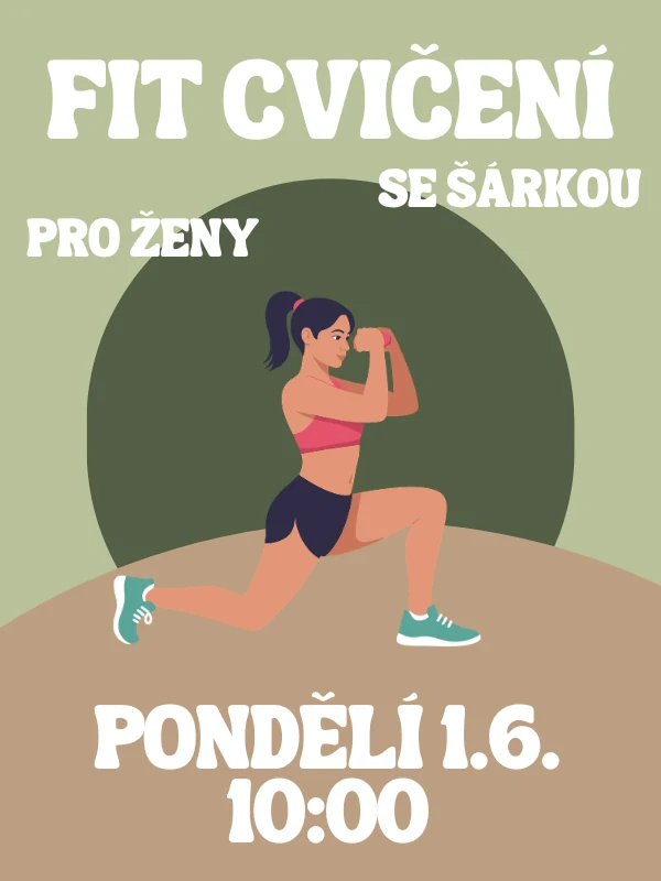 FIT CVIČENÍ SE ŠÁRKOU PO 1.6. 10:00