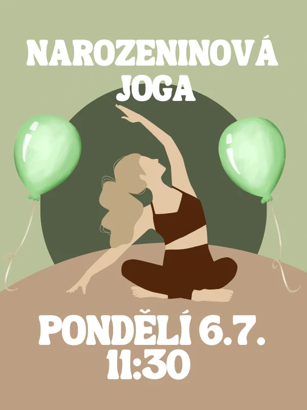 Narozeninová joga s KRISTY PO 6.7. 11:30