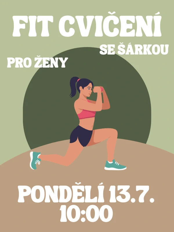 FIT CVIČENÍ SE ŠÁRKOU PO 13.7. 10:00