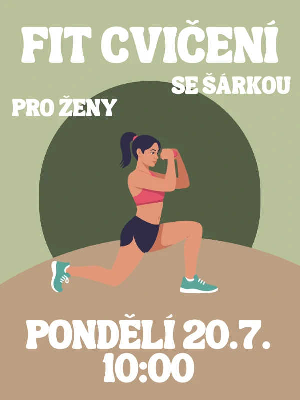 FIT CVIČENÍ SE ŠÁRKOU PO 20.7. 10:00