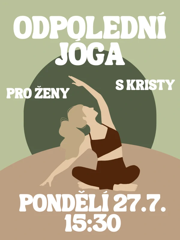 Odpolední jóga s Kristy PO 27.7. 15:30