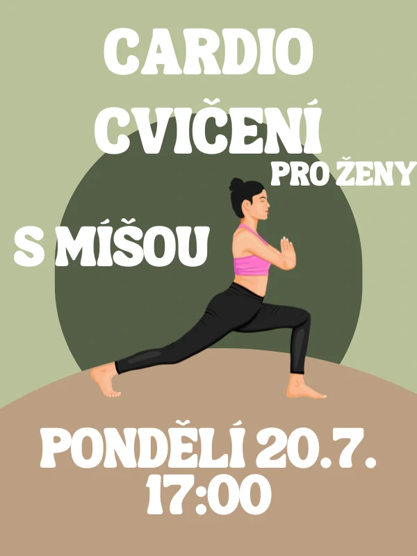 CARDIO CVIČENÍ s Míšou Po 20.7. 17:00