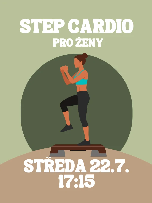 STEP CARDIO SE ŠÁRKOU ST 22.7. 17:15