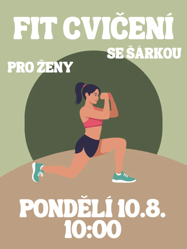 FIT CVIČENÍ SE ŠÁRKOU PO 10.8. 10:00