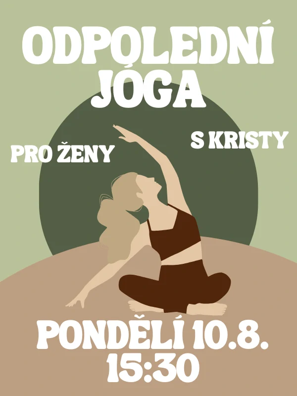 Odpolední jóga s Kristy PO 10.8. 15:30