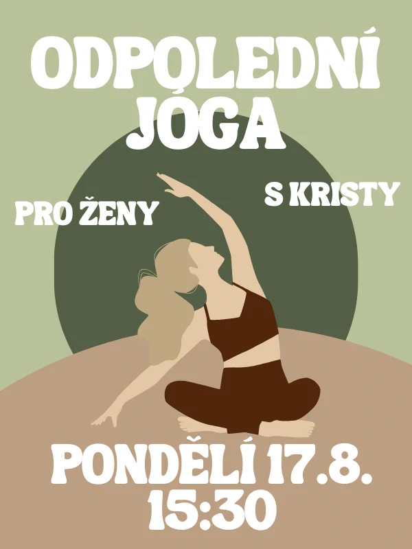 Odpolední jóga s Kristy PO 17.8. 15:30