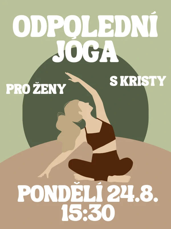 Odpolední jóga s Kristy PO 24.8. 15:30