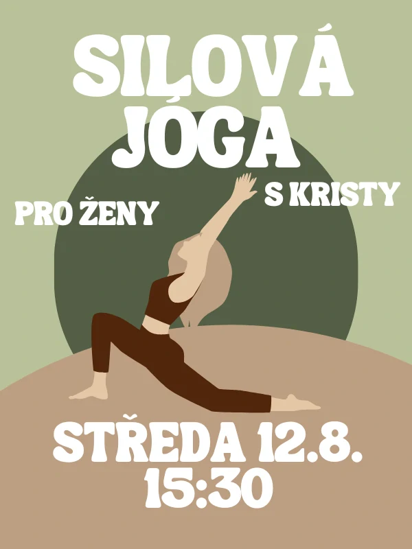 Silová jóga s Kristy ST 12.8. 15:30