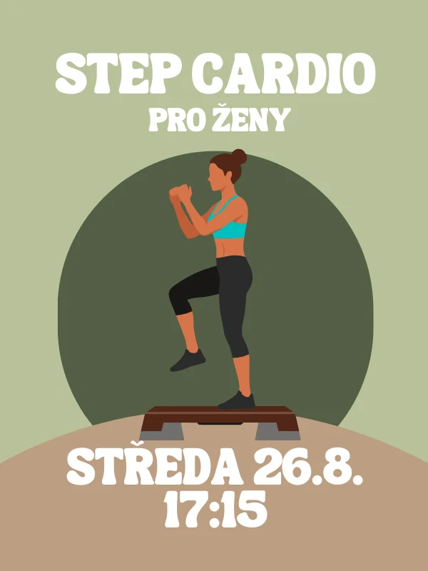 STEP CARDIO SE ŠÁRKOU ST 26.8. 17:15