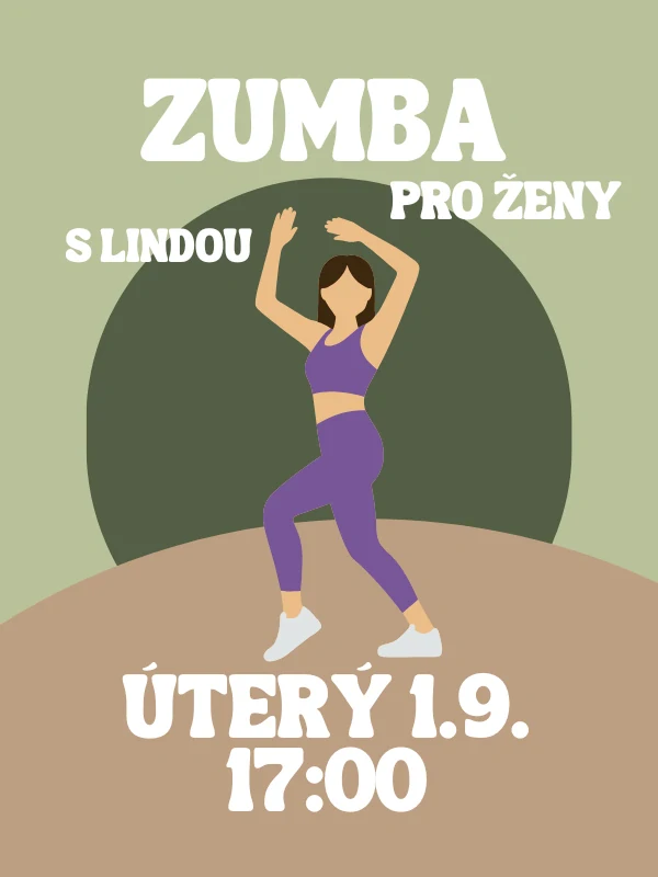 ZUMBA s Lindou ÚT 1.9. 17:00