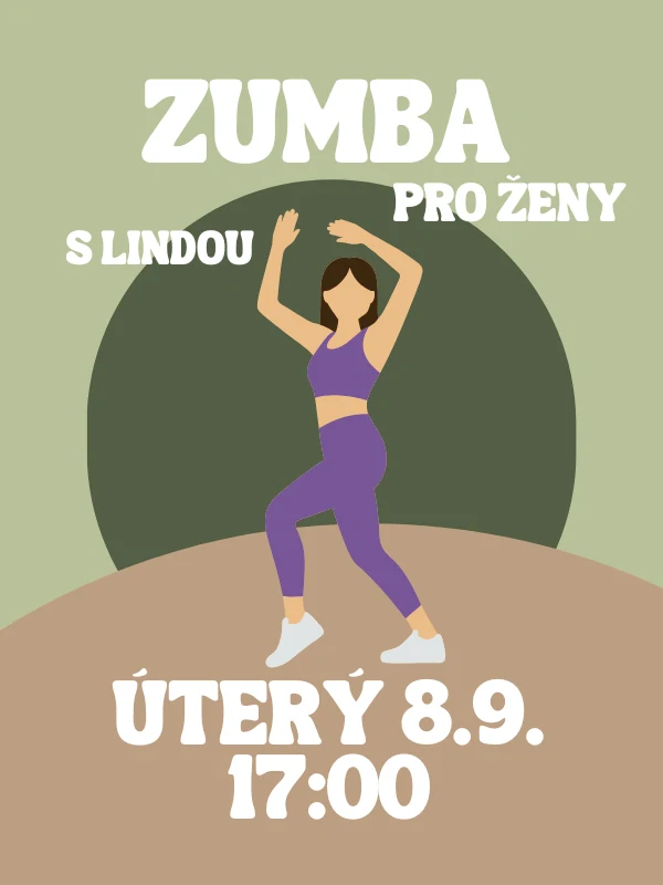 ZUMBA s Lindou ÚT 8.9. 17:00