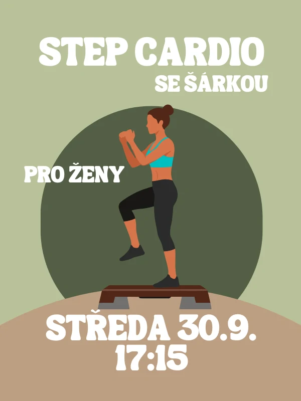 STEP CARDIO SE ŠÁRKOU ST 30.9. 17:15