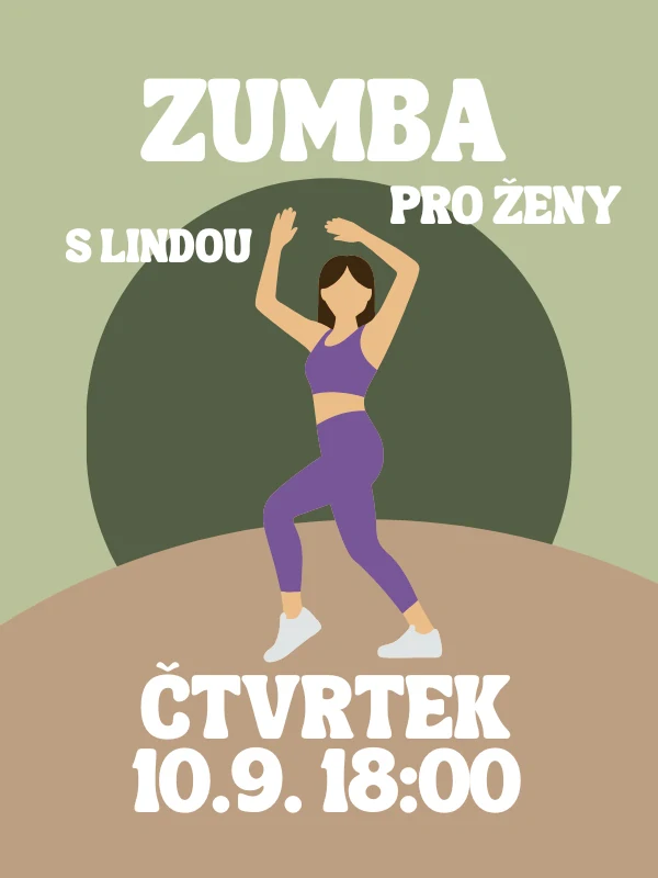 ZUMBA s Lindou ČT 10.9. 18:00