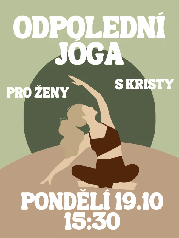 Odpolední jóga s Kristy PO 19.10. 15:30