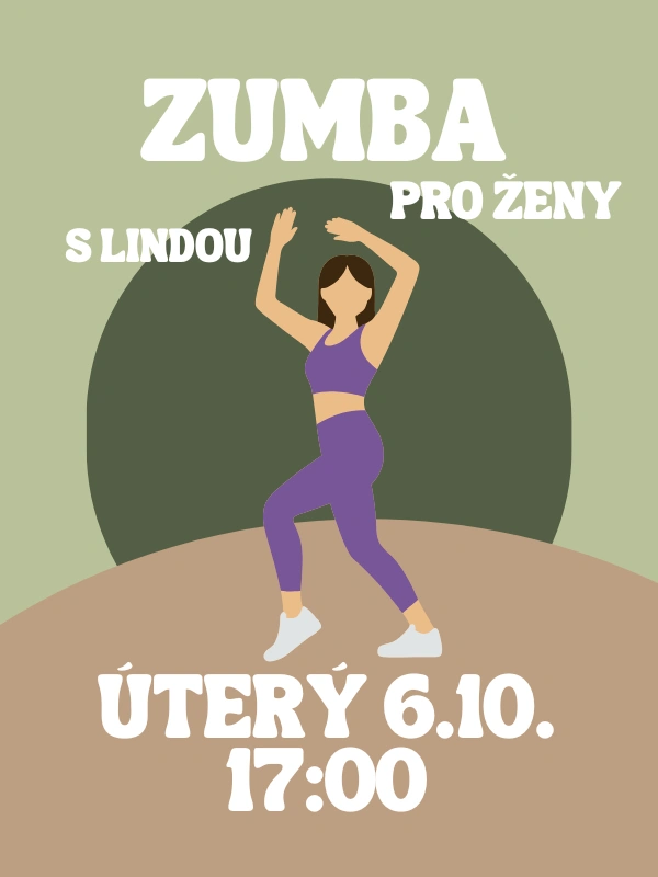 ZUMBA s Lindou ÚT 6.10. 17:00
