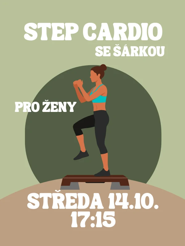 STEP CARDIO SE ŠÁRKOU ST 14.10. 17:15