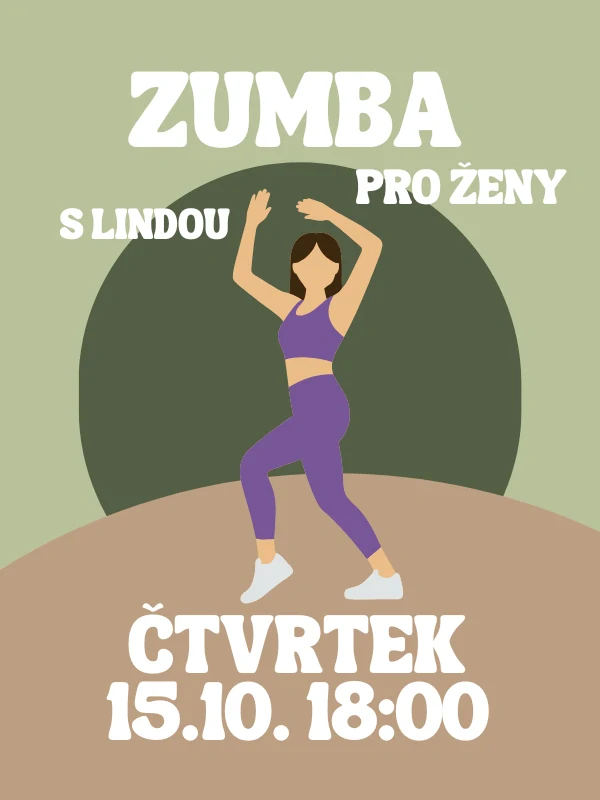 ZUMBA s Lindou ČT 15.10. 18:00