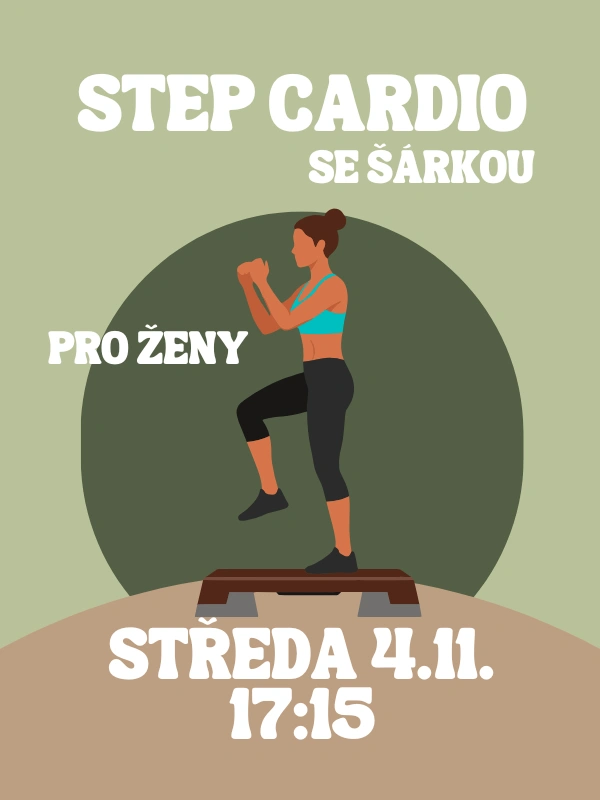 STEP CARDIO SE ŠÁRKOU ST 4.11. 17:15