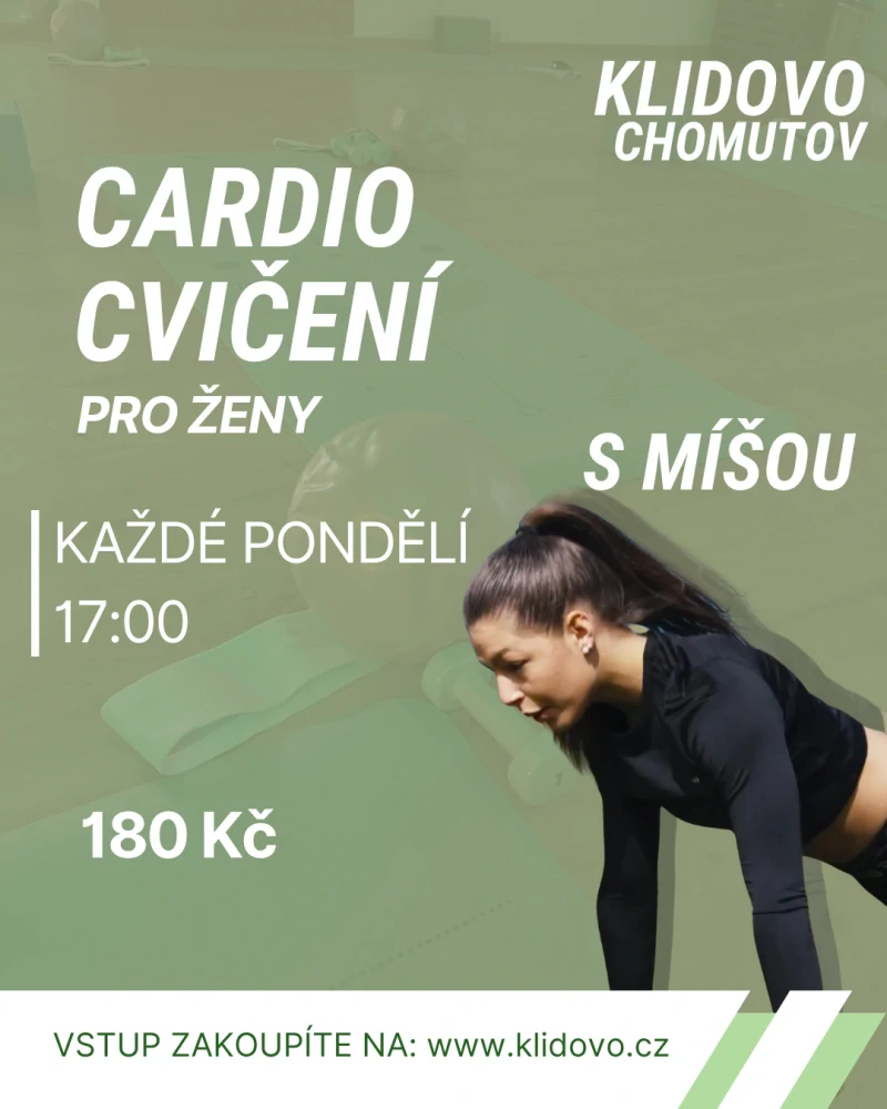 CARDIO CVIČENÍ s Míšou Po 4.5. 17:00