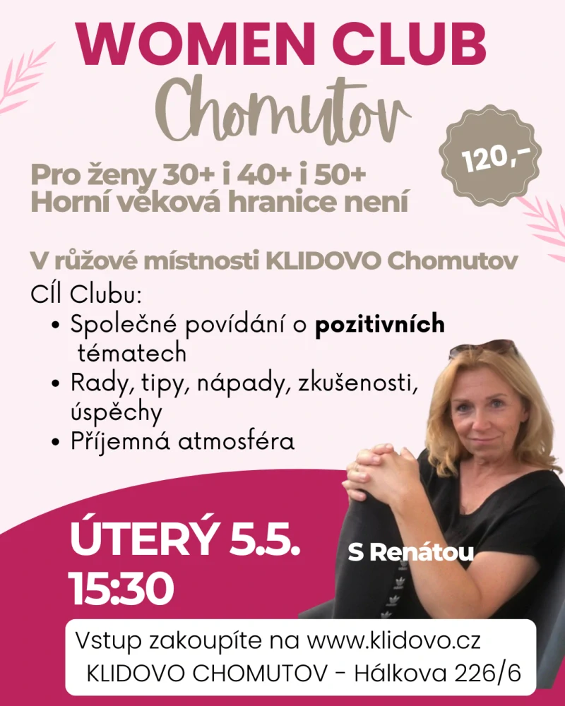 WOMEN Club ÚT 5.5. 15:30