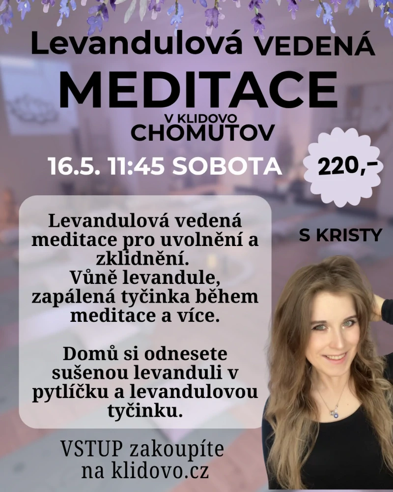 LEVANDULOVÁ VEDENÁ MEDITACE So 16.5. 11:45