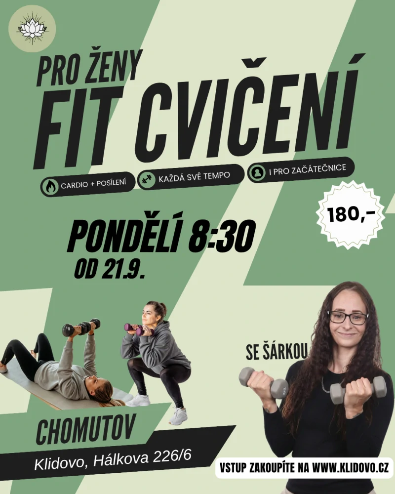 FIT CVIČENÍ SE ŠÁRKOU PO 21.9. 8:30