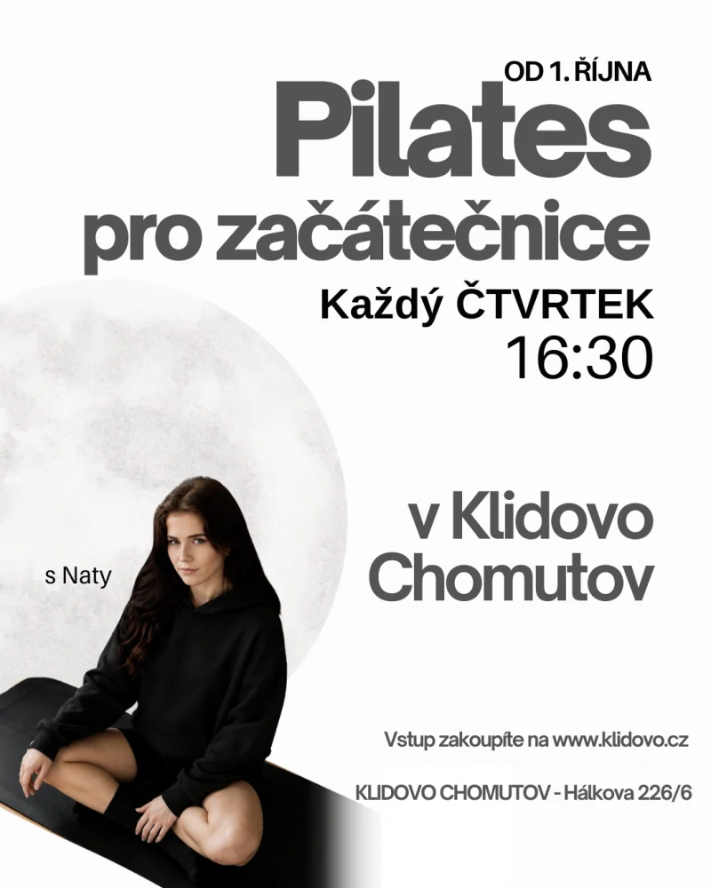 PILATES pro žačátečnice s NATY ČT 1.10. 16:30