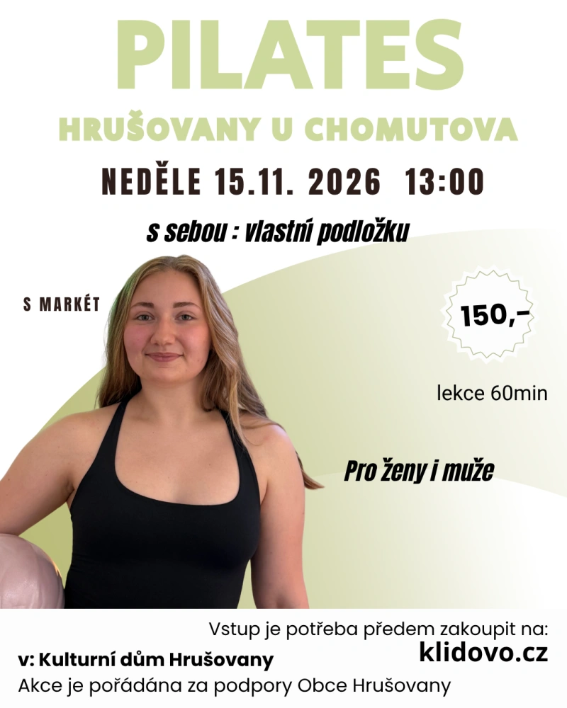 PILATES HRUŠOVANY s Markét NE 15.11. 13:00