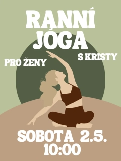 Ranní jóga s Kristy SO 2.5. 10:00
