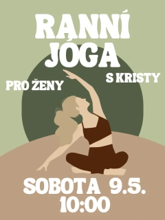 Ranní jóga s Kristy SO 9.5. 10:00