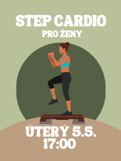 STEP CARDIO SE ŠÁRKOU ÚT 5.5. 17:00