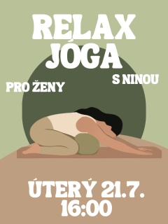 Relax joga s NINOU ÚT 21.7. 16:00