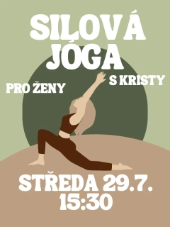 Silová jóga s Kristy ST 29.7. 15:30