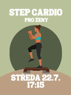 STEP CARDIO SE ŠÁRKOU ST 22.7. 17:15