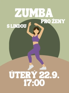 ZUMBA s Lindou ÚT 22.9. 17:00