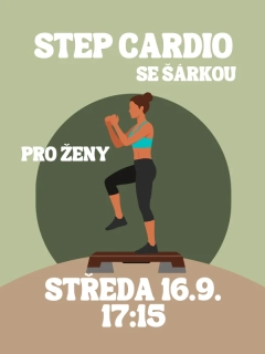 STEP CARDIO SE ŠÁRKOU ST 16.9. 17:15