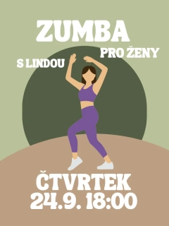 ZUMBA s Lindou ČT 24.9. 18:00