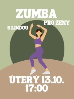 ZUMBA s Lindou ÚT 13.10. 17:00