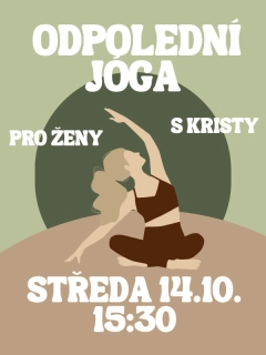 Odpolední jóga s Kristy ST 14.10. 15:30