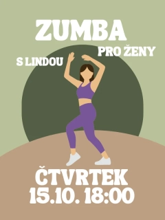 ZUMBA s Lindou ČT 15.10. 18:00